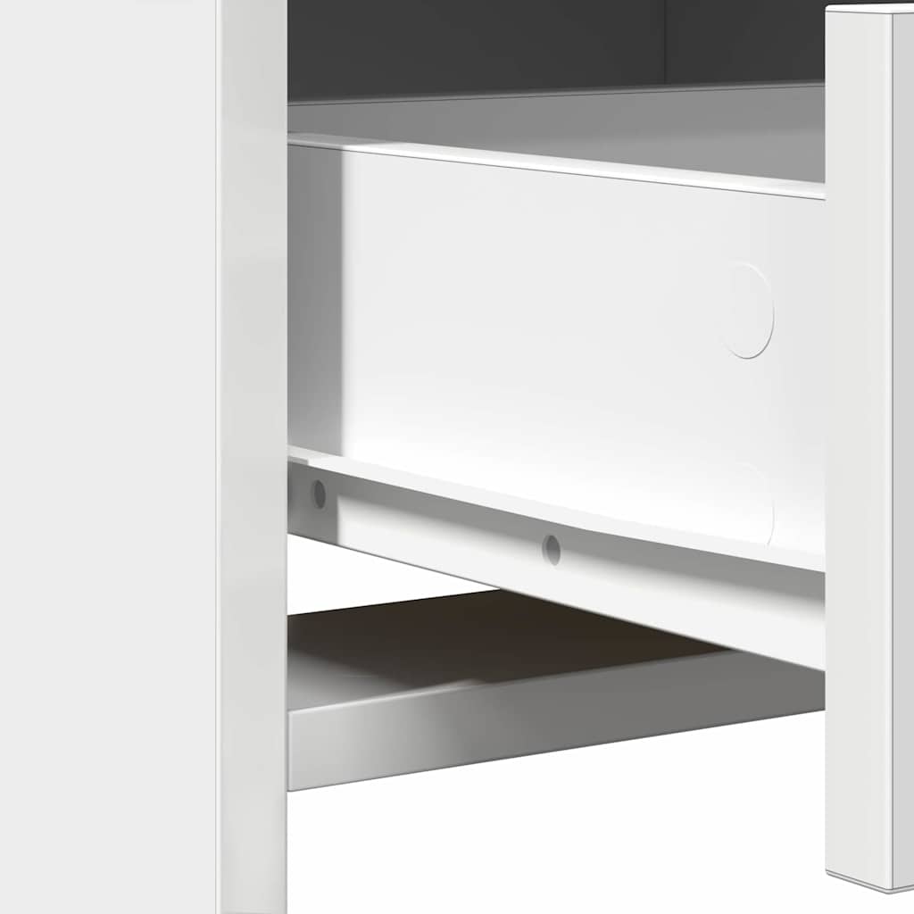 vidaXL Τραπέζι περιποίησης Λευκό 50 x 41 x 135 εκ Επεξεργασμένο Ξύλο