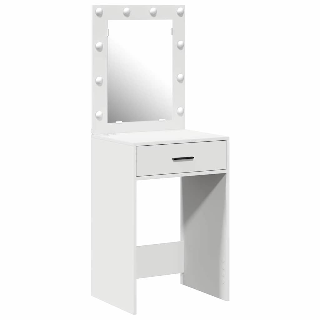 vidaXL Τραπέζι περιποίησης Λευκό 50 x 41 x 135 εκ Επεξεργασμένο Ξύλο