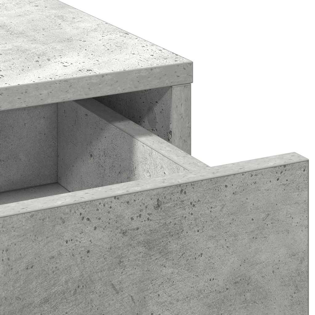 vidaXL Τραπέζι περιποίησης Σκυρόδεμα Γκρι 50 x 41 x 135 εκ