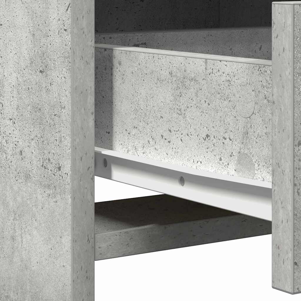 vidaXL Τραπέζι περιποίησης Σκυρόδεμα Γκρι 50 x 41 x 135 εκ