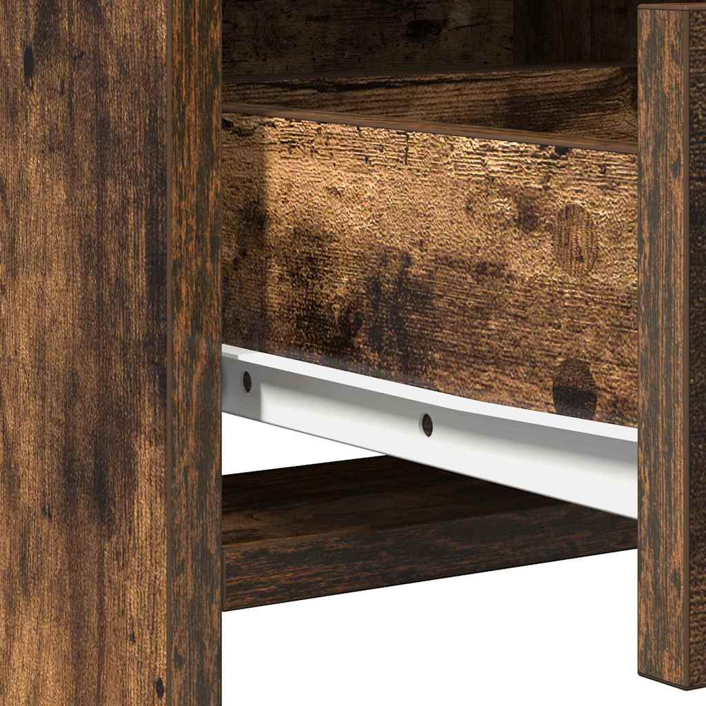 vidaXL Τραπέζι περιποίησης Καπνιστό Δρύς 50 x 41 x 135 εκ