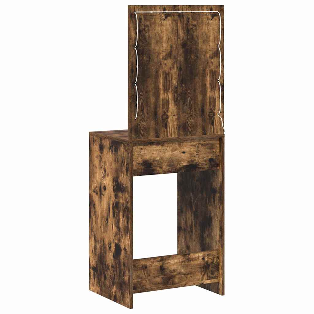 vidaXL Τραπέζι περιποίησης Καπνιστό Δρύς 50 x 41 x 135 εκ
