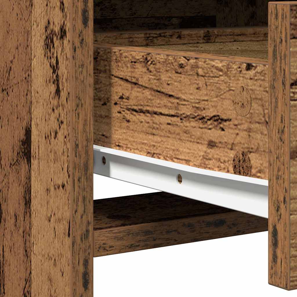 vidaXL Τραπέζι περιποίησης Παλιό ξύλο 50 x 41 x 135 εκ