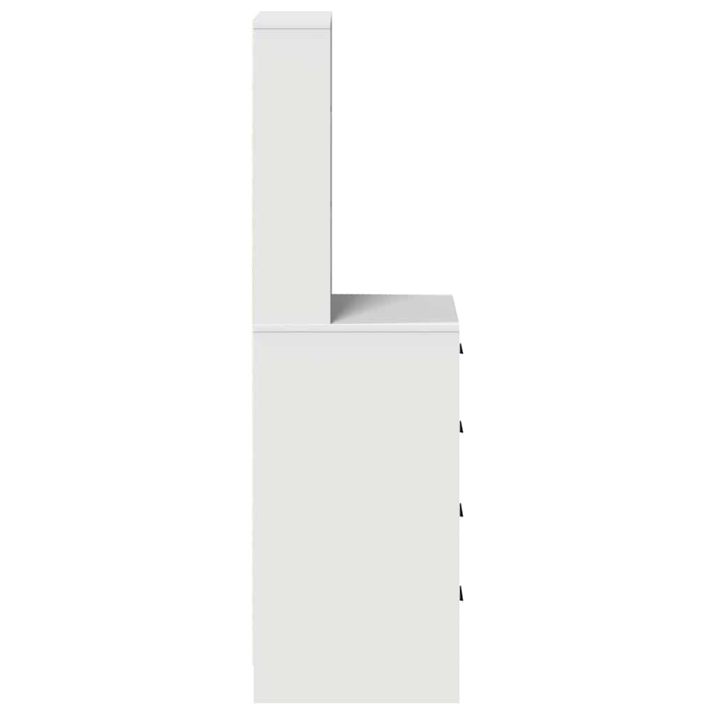 vidaXL Highboard με συρτάρι Λευκό 40 x 41 x 135 εκ. Επεξεργασμένο ξύλο