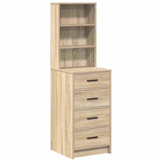 vidaXL Highboard Sonoma Δρυς 40 x 41 x 135 εκ. Επεξεργασμένο ξύλο