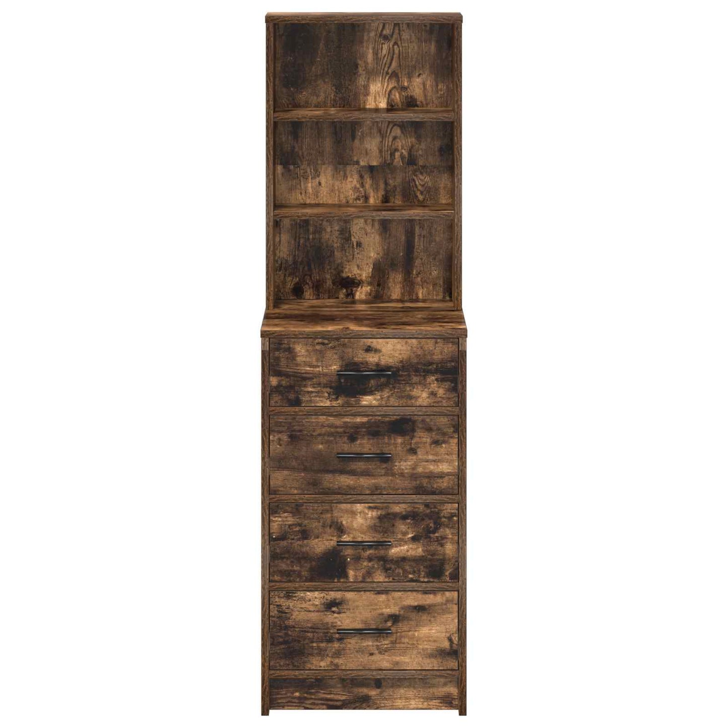vidaXL Highboard Καπνιστή δρυς 40 x 41 x 135 εκ. Επεξεργασμένο ξύλο