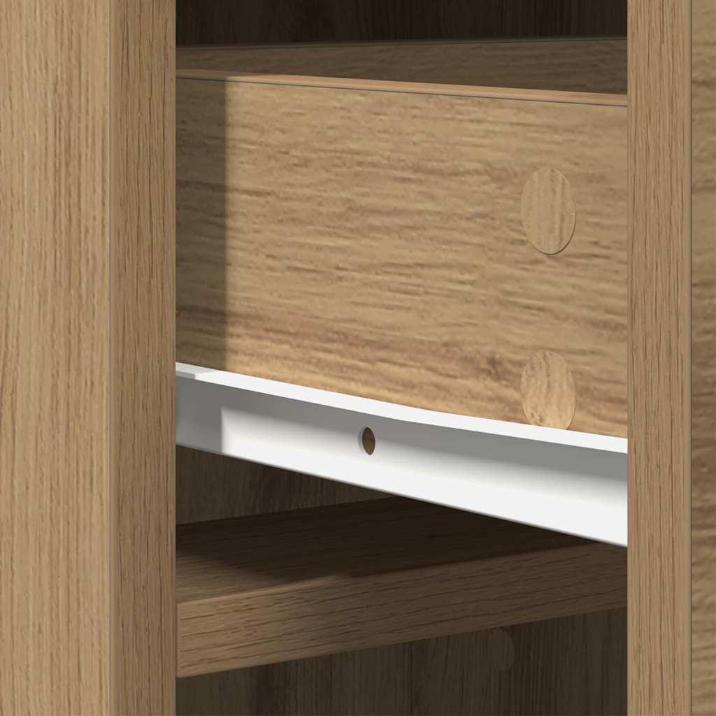 vidaXL Highboard artisan δρυς 40 x 41 x 135 εκ. Επεξεργασμένο ξύλο