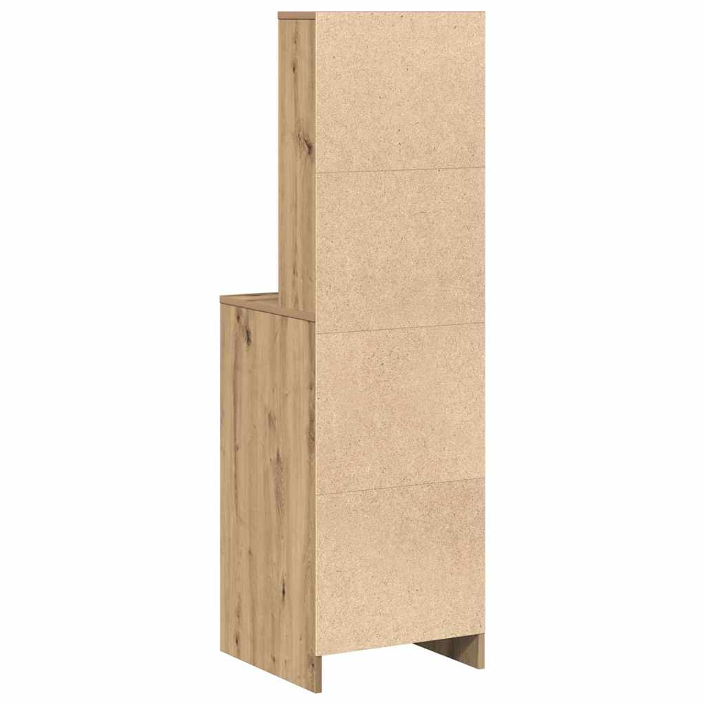 vidaXL Highboard artisan δρυς 40 x 41 x 135 εκ. Επεξεργασμένο ξύλο