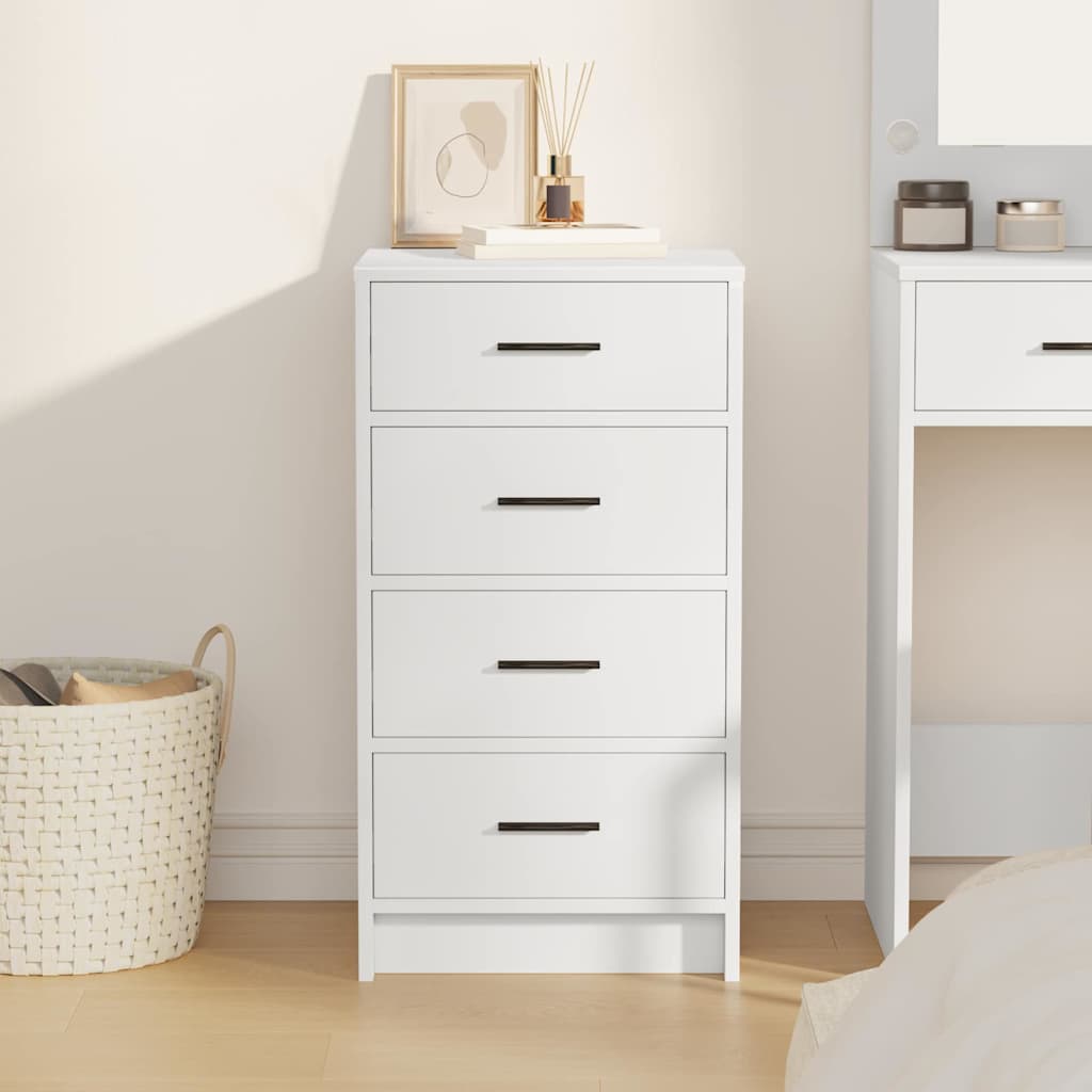 vidaXL Πλαϊνό γραφείο Λευκό 40 x 41 x 75 εκ Επεξεργασμένο ξύλο