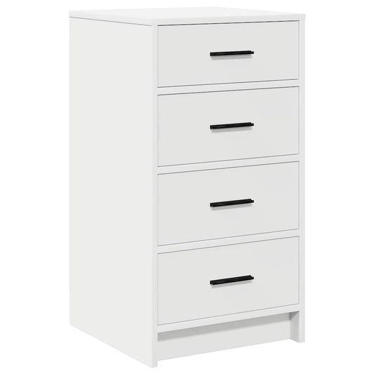 vidaXL Πλαϊνό γραφείο Λευκό 40 x 41 x 75 εκ Επεξεργασμένο ξύλο