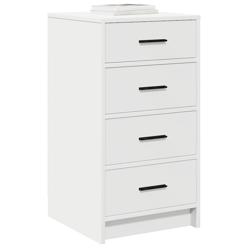 vidaXL Πλαϊνό γραφείο Λευκό 40 x 41 x 75 εκ Επεξεργασμένο ξύλο