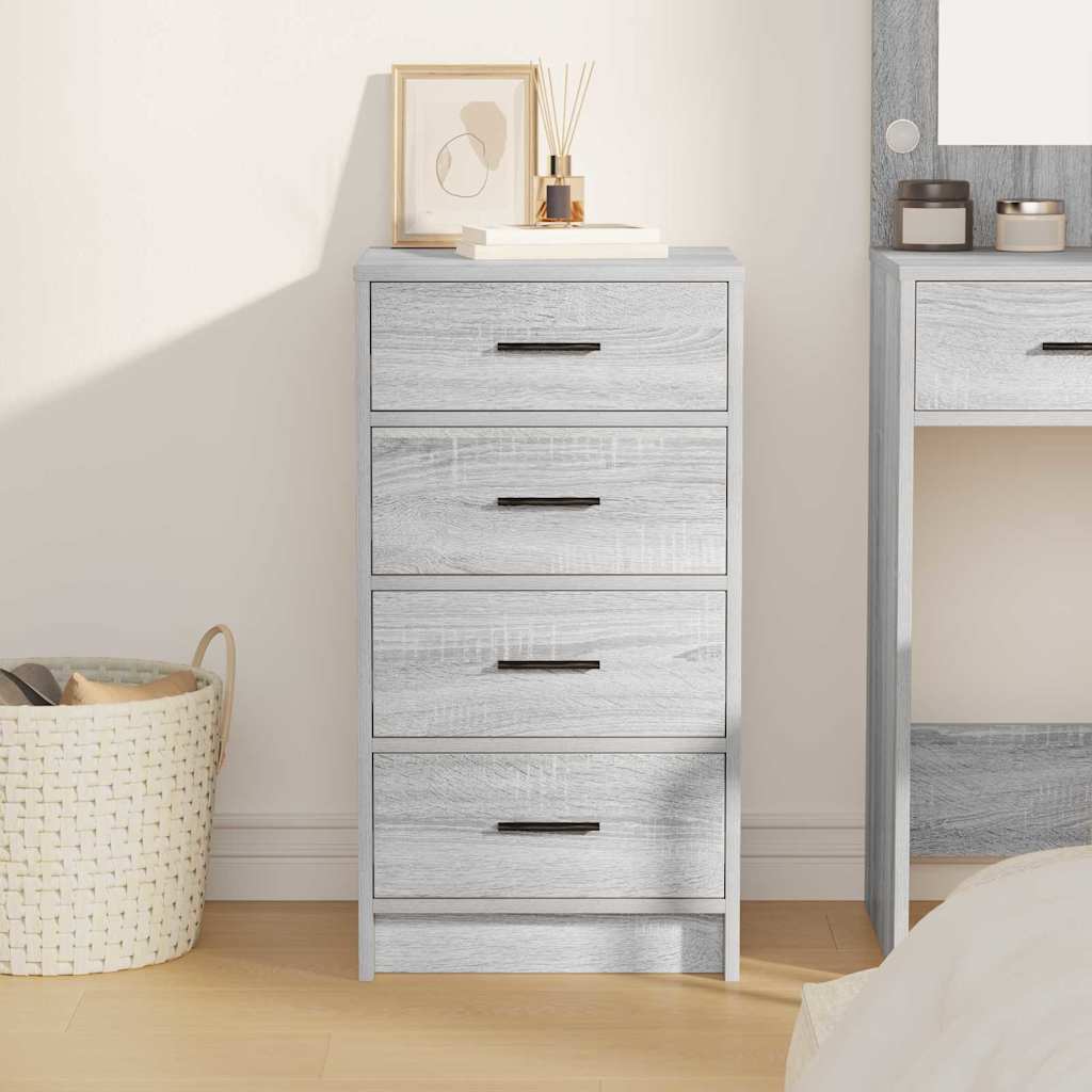 vidaXL Πλαϊνό γραφείο Γκρι sonoma 40 x 41 x 75 εκ Επεξεργασμένο ξύλο