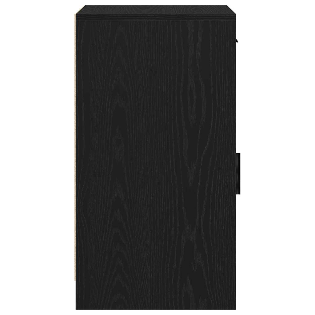 vidaXL Πλαϊνό γραφείο Μαύρη Οξυά 40 x 40.5 x 75 εκ Επεξεργασμένο ξύλο