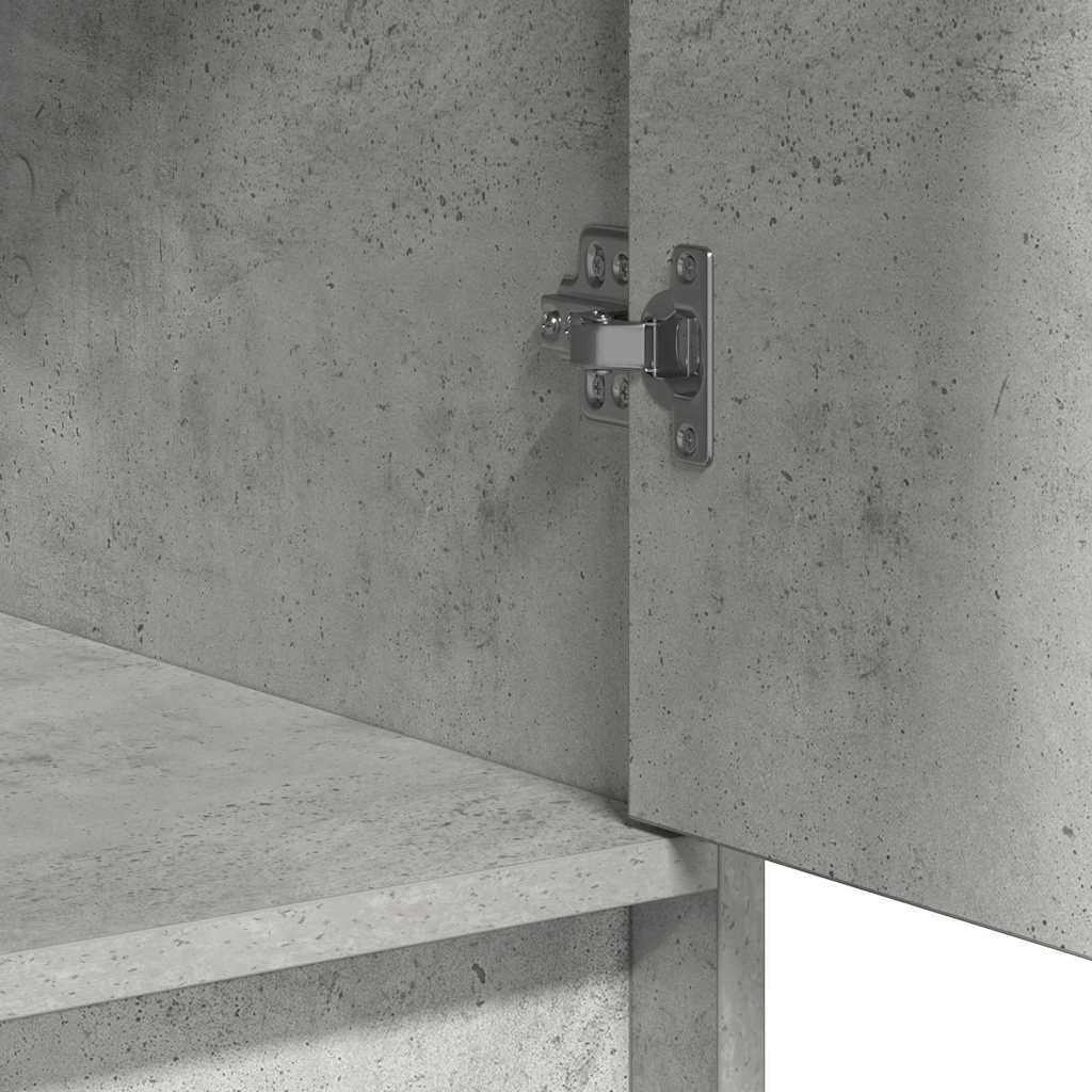 vidaXL Πλαϊνό γραφείο με συρτάρι Γκρι σκυροδέματος 40 x 40.5 x 75 εκ