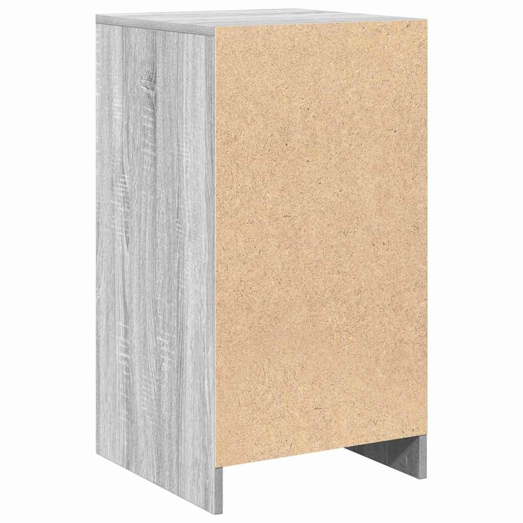 vidaXL Πλαϊνό γραφείο με συρτάρι Γκρίζο Σονομα 40 x 40.5 x 75 εκ