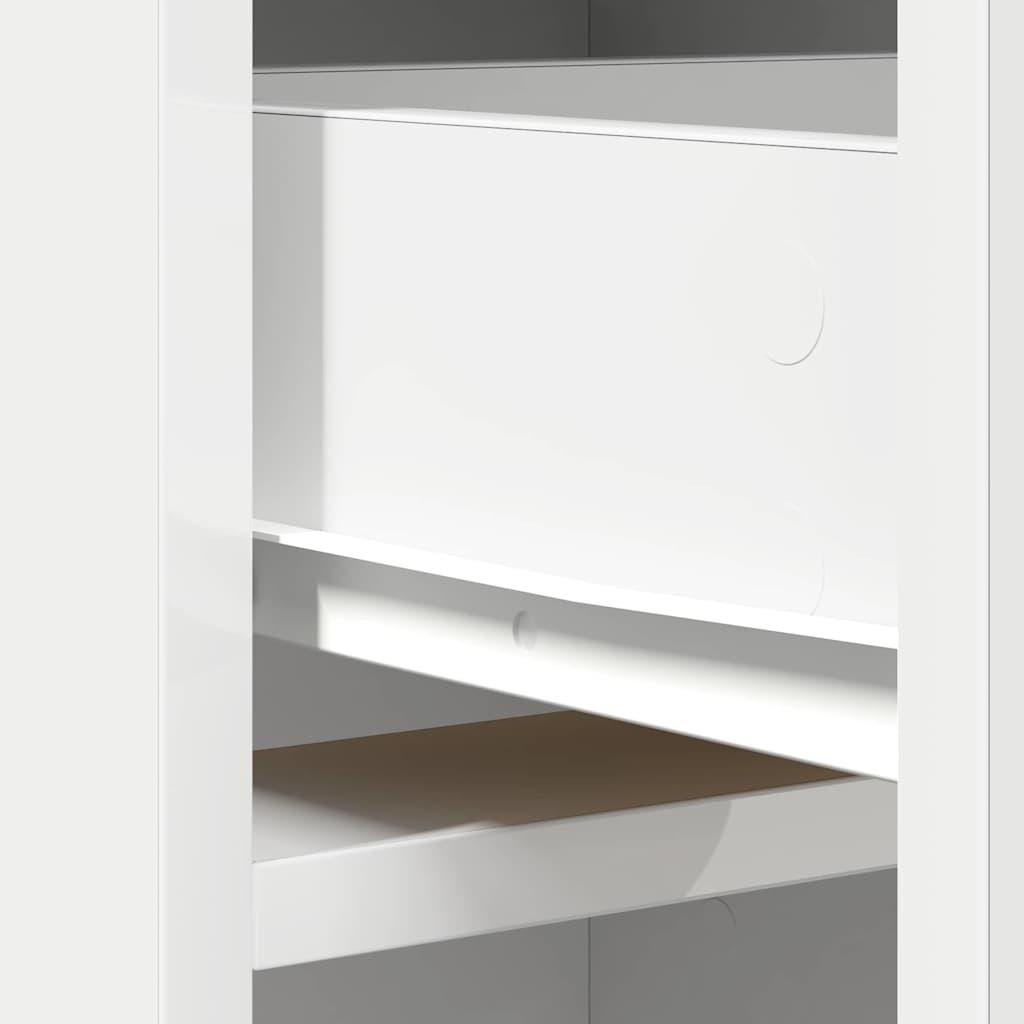 vidaXL Highboard Λευκό 40 x 40.5 x 135 εκ. Επεξεργασμένο ξύλο