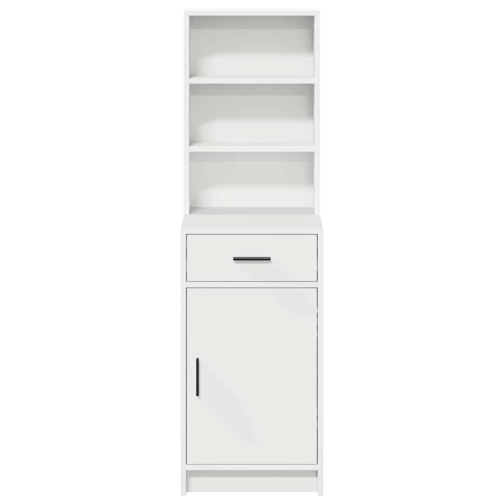 vidaXL Highboard Λευκό 40 x 40.5 x 135 εκ. Επεξεργασμένο ξύλο