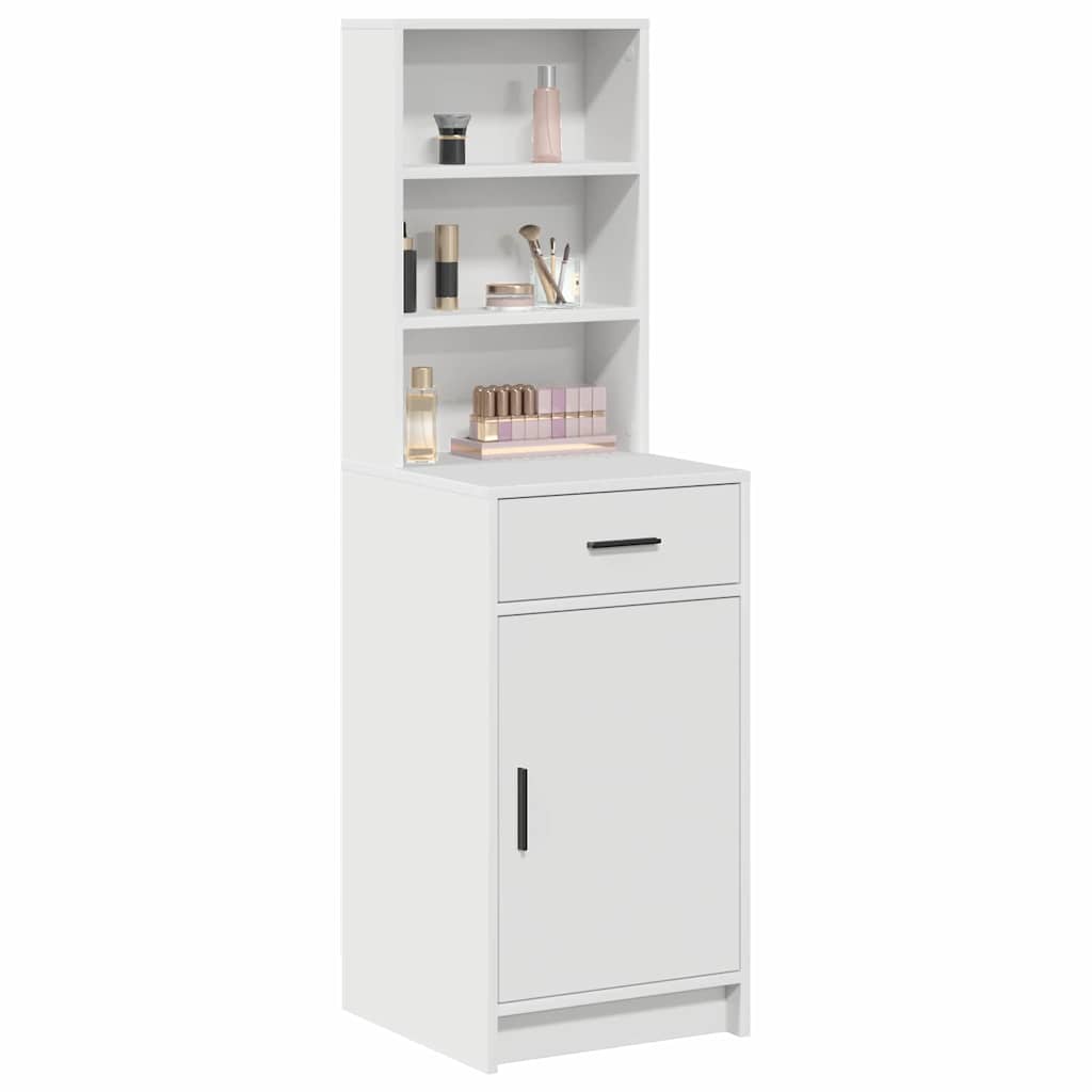 vidaXL Highboard Λευκό 40 x 40.5 x 135 εκ. Επεξεργασμένο ξύλο