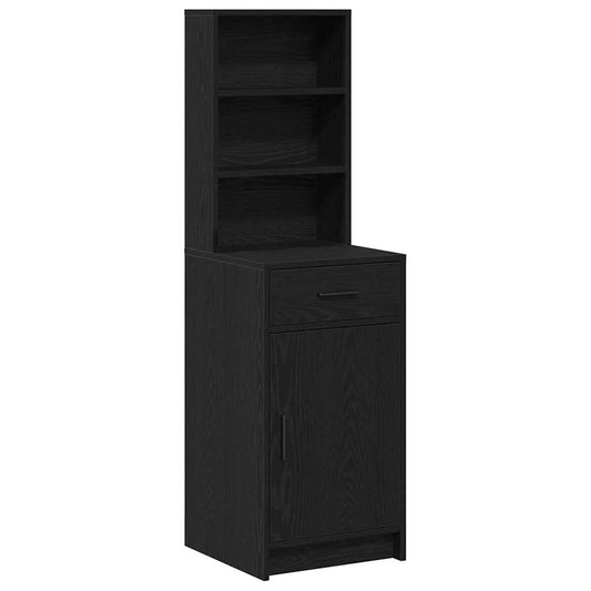 vidaXL Highboard Μαύρη Οξυά 40 x 40,5 x 135 εκ. Επεξεργασμένο ξύλο