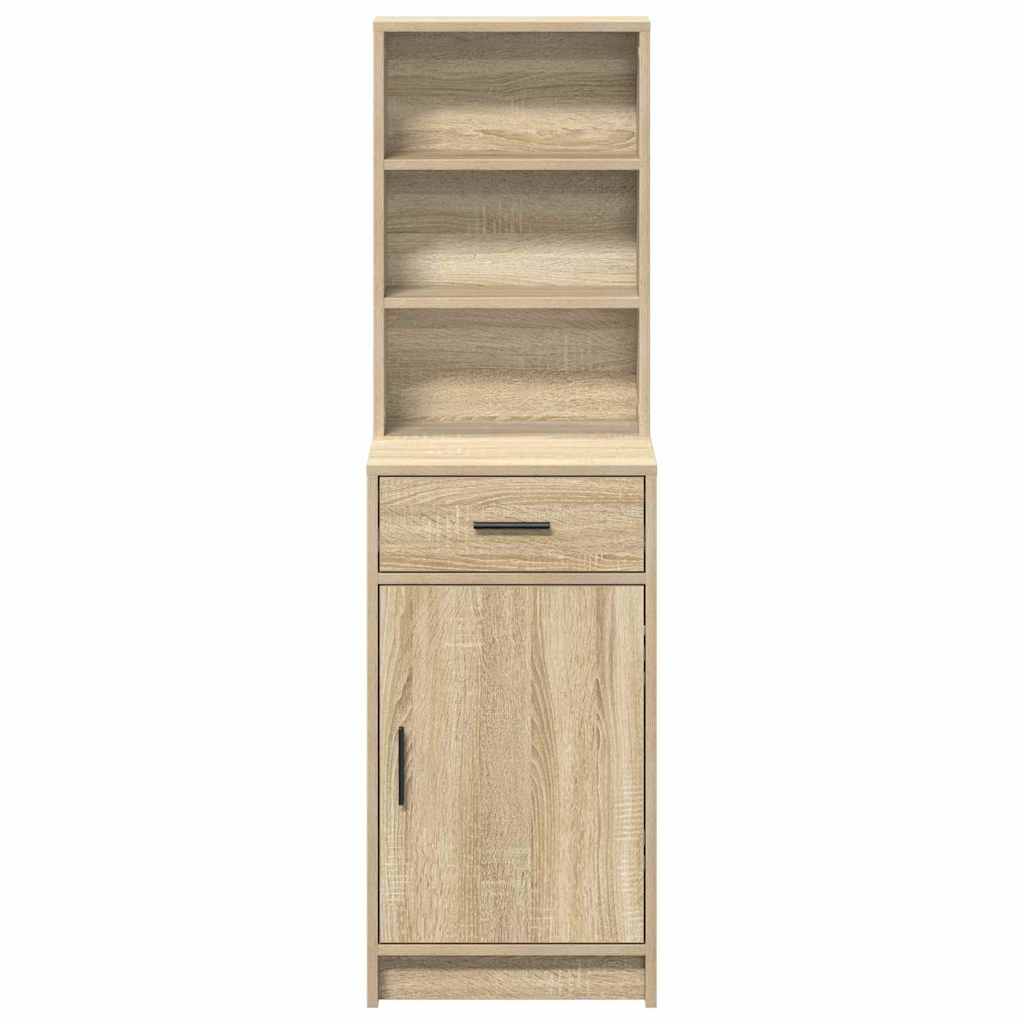 vidaXL Highboard Δρύς Sonoma 40 x 40,5 x 135 εκ. Επεξεργασμένο ξύλο