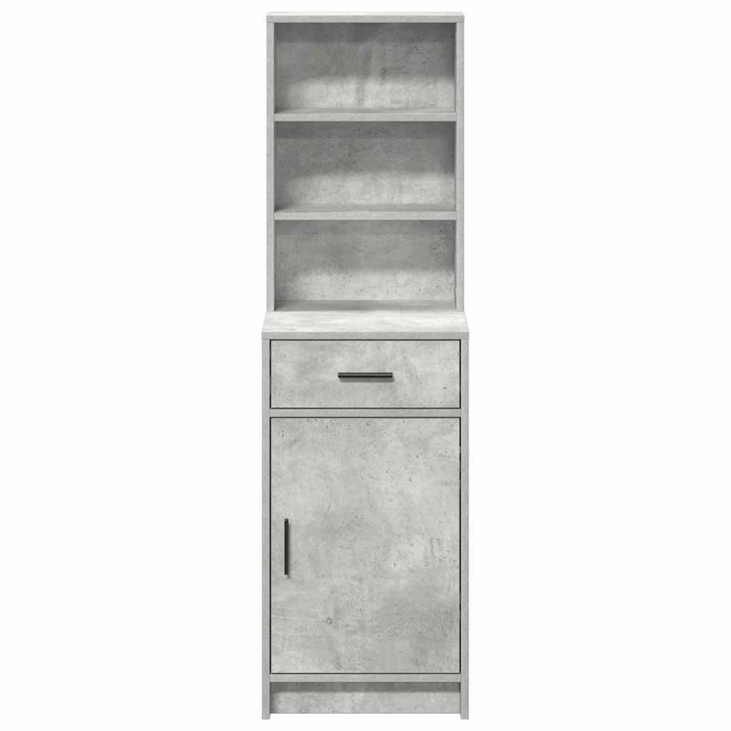 vidaXL Highboard Σκυρόδεμα Γκρι 40 x 40,5 x 135 εκ. Επεξεργασμένο ξύλο