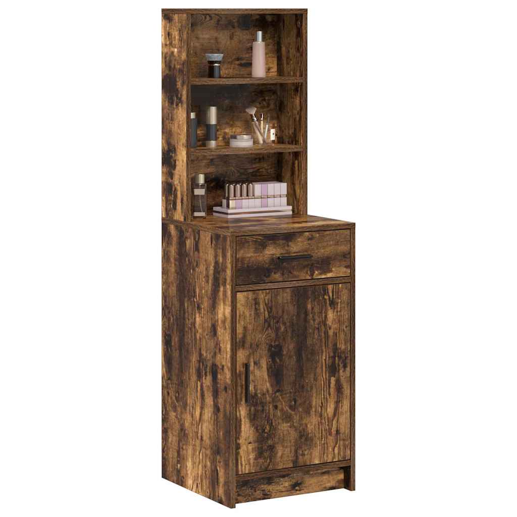 vidaXL Highboard Καπνιστό Δρύς 40 x 40,5 x 135 εκ. Επεξεργασμένο ξύλο