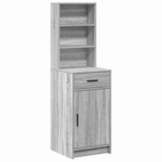 vidaXL Highboard Γκρίζο Σονομα 40 x 40,5 x 135 εκ. Επεξεργασμένο ξύλο