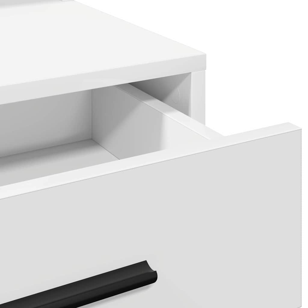 vidaXL Τραπέζι περιποίησης Λευκό 79 x 41 x 135 εκ. Επεξεργασμένο Ξύλο