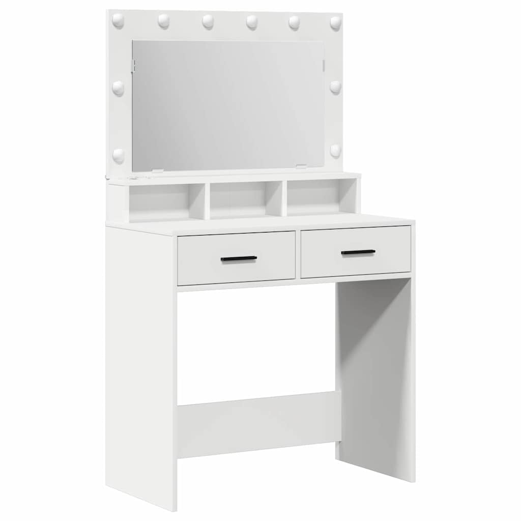 vidaXL Τραπέζι περιποίησης Λευκό 79 x 41 x 135 εκ. Επεξεργασμένο Ξύλο