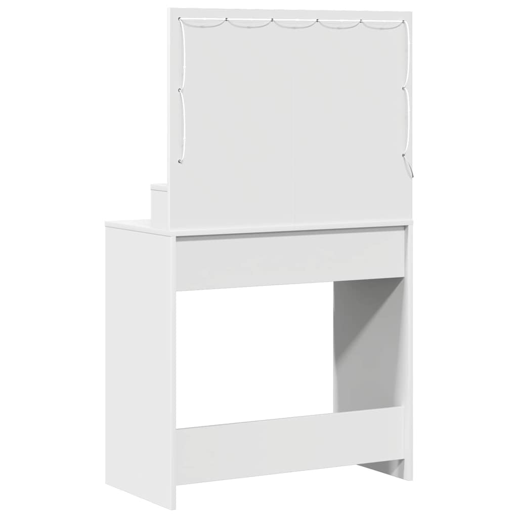 vidaXL Τραπέζι περιποίησης Λευκό 79 x 41 x 135 εκ. Επεξεργασμένο Ξύλο