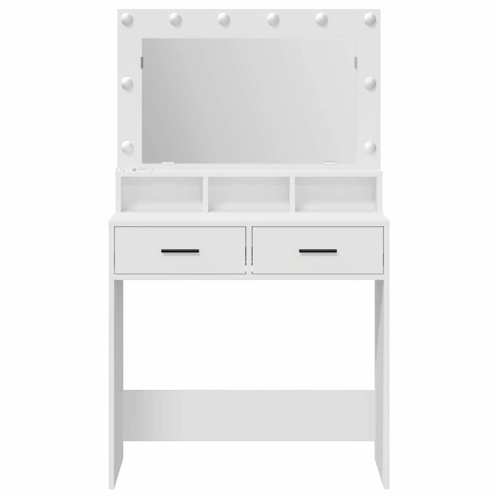 vidaXL Τραπέζι περιποίησης Λευκό 79 x 41 x 135 εκ. Επεξεργασμένο Ξύλο