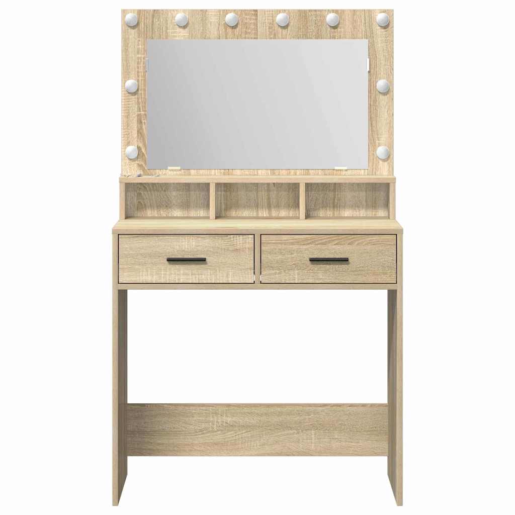 vidaXL Τραπέζι περιποίησης Δρύς Sonoma 79 x 41 x 135 εκ.