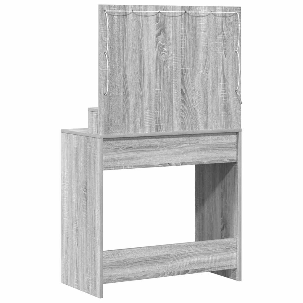 vidaXL Τραπέζι περιποίησης Γκρίζο Σονομα 79 x 41 x 135 εκ.