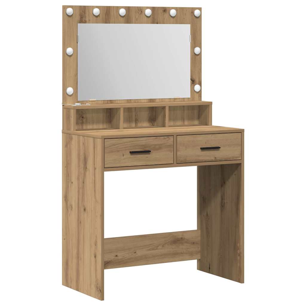 vidaXL Τραπέζι περιποίησης Artisan Oak 79 x 41 x 135 εκ.