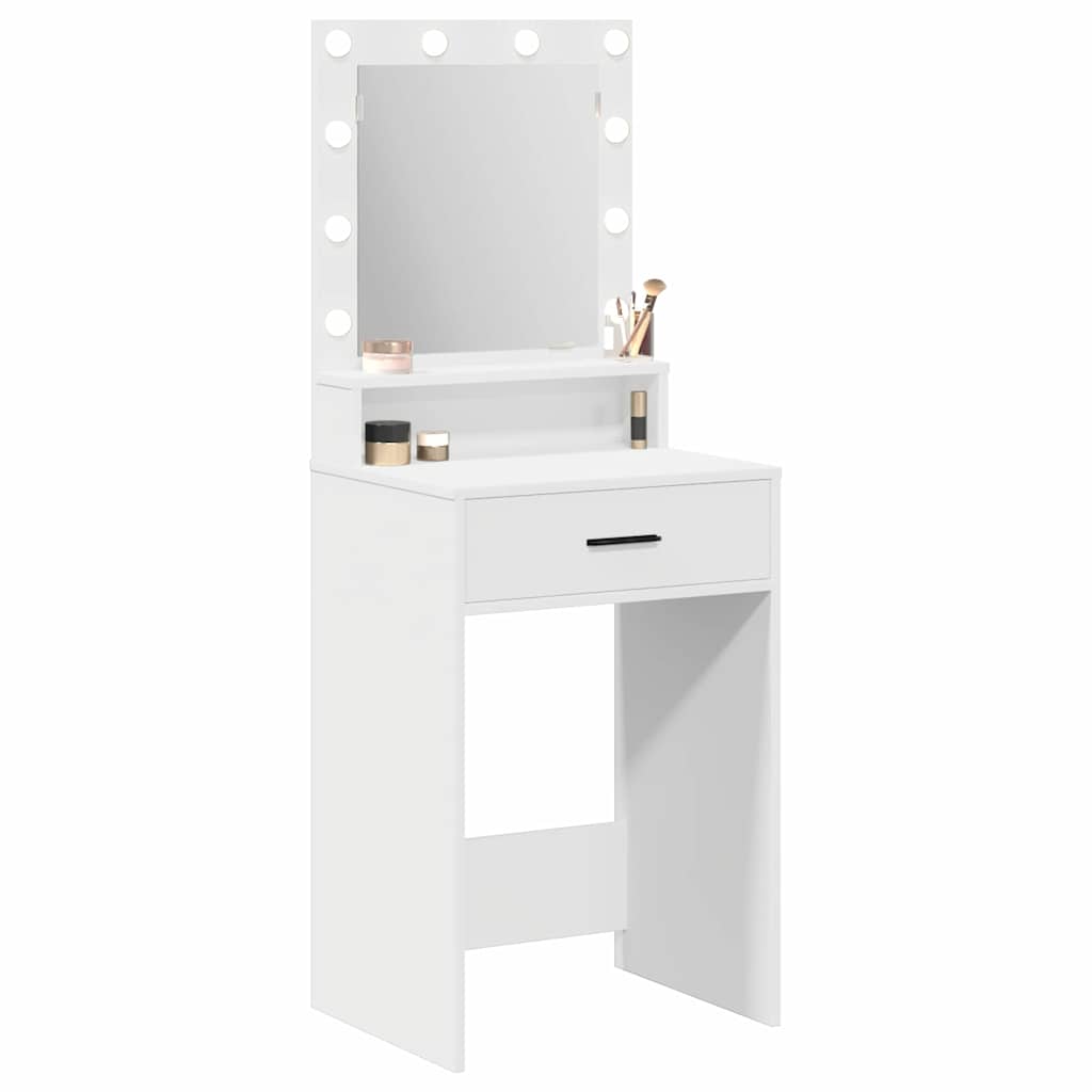 vidaXL Τραπέζι περιποίησης Λευκό 50 x 41 x 135 εκ Επεξεργασμένο Ξύλο