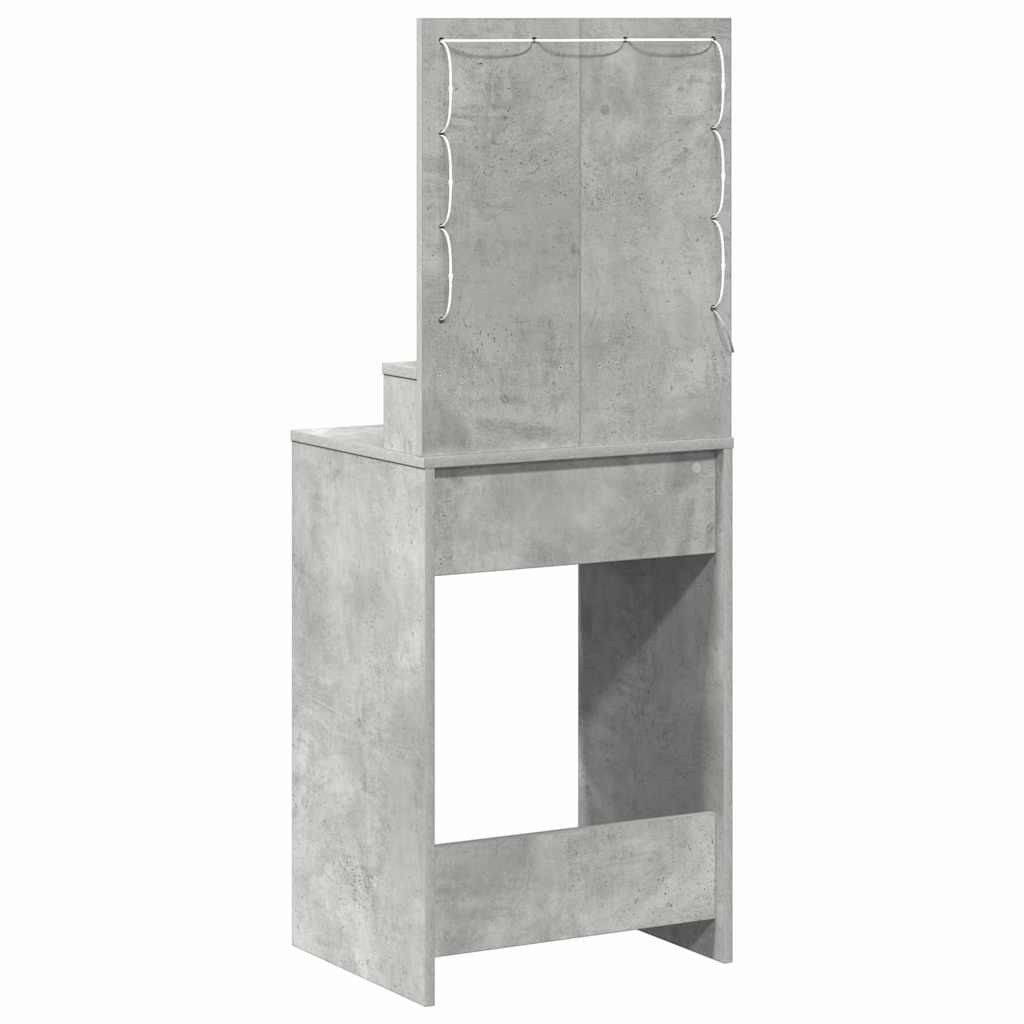 vidaXL Τραπέζι περιποίησης Σκυρόδεμα Γκρι 50 x 41 x 135 εκ