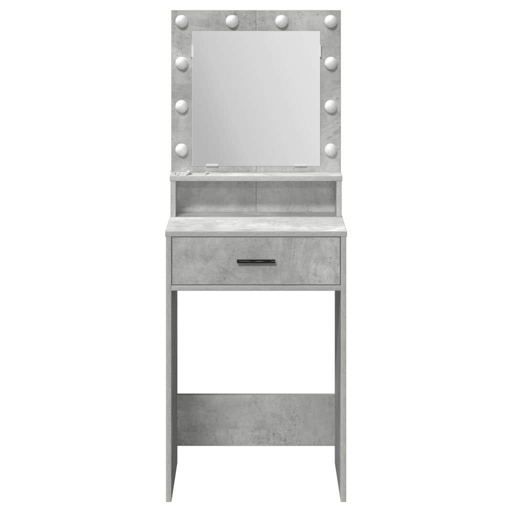 vidaXL Τραπέζι περιποίησης Σκυρόδεμα Γκρι 50 x 41 x 135 εκ