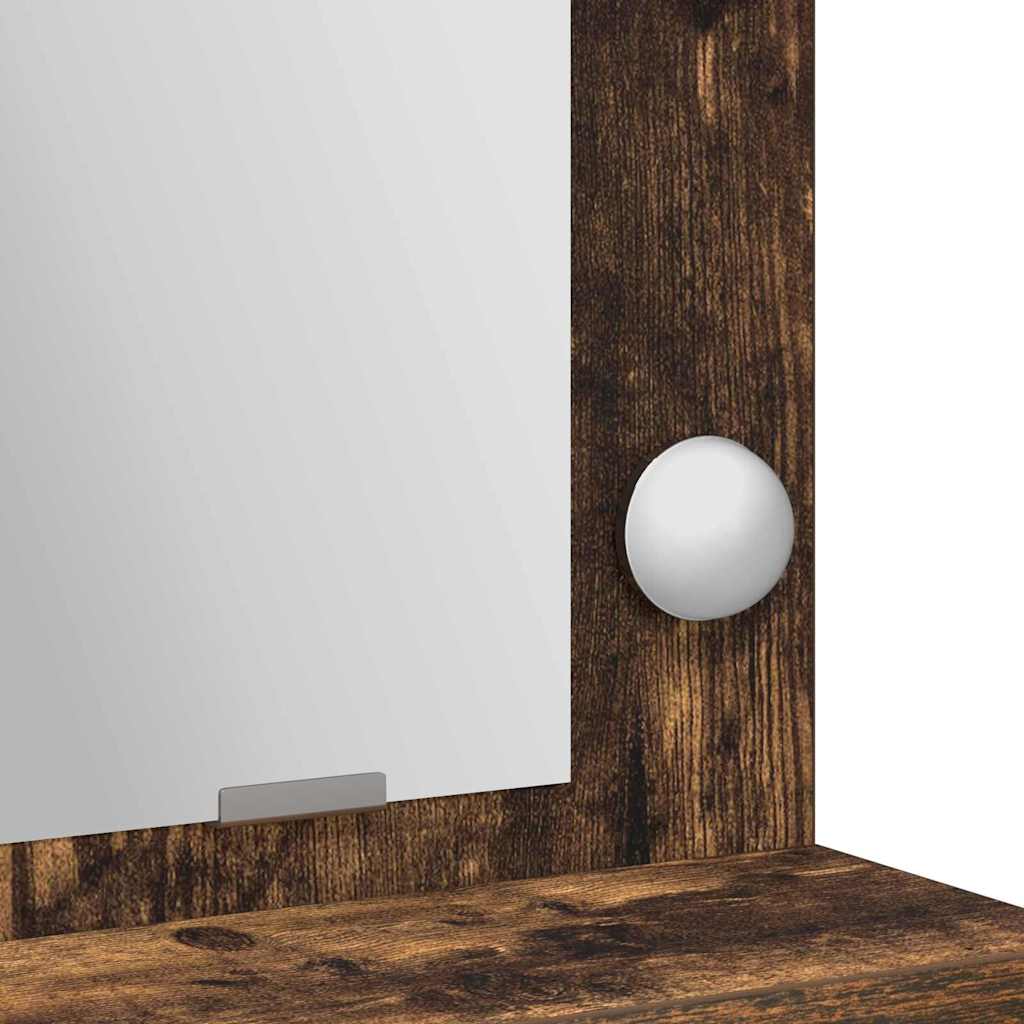 vidaXL Τραπέζι περιποίησης Καπνιστό Δρύς 50 x 41 x 135 εκ