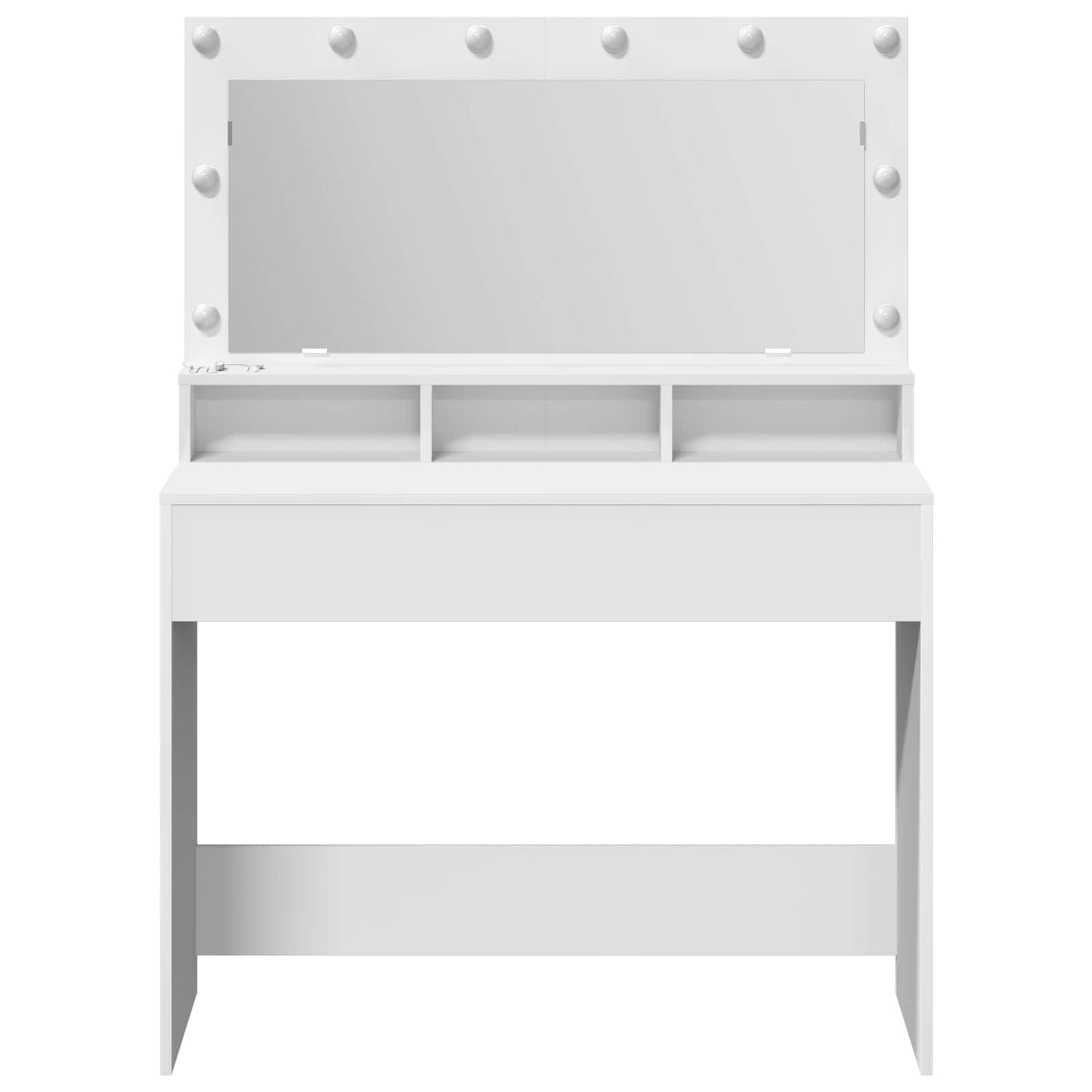 vidaXL Τραπέζι περιποίησης Λευκό 100 x 41 x 135 εκ. Επεξεργασμένο Ξύλο