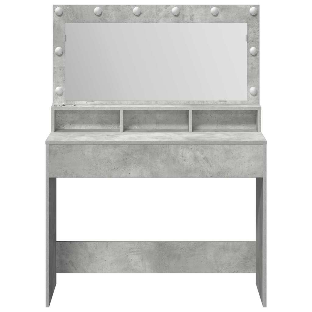 vidaXL Τραπέζι περιποίησης Σκυρόδεμα Γκρι 100 x 41 x 135 εκ.