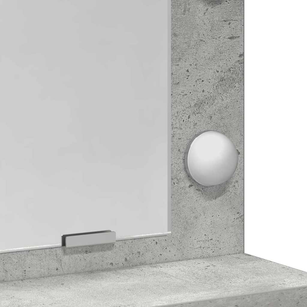 vidaXL Τραπέζι περιποίησης Σκυρόδεμα Γκρι 78,5 x 41 x 135 εκ