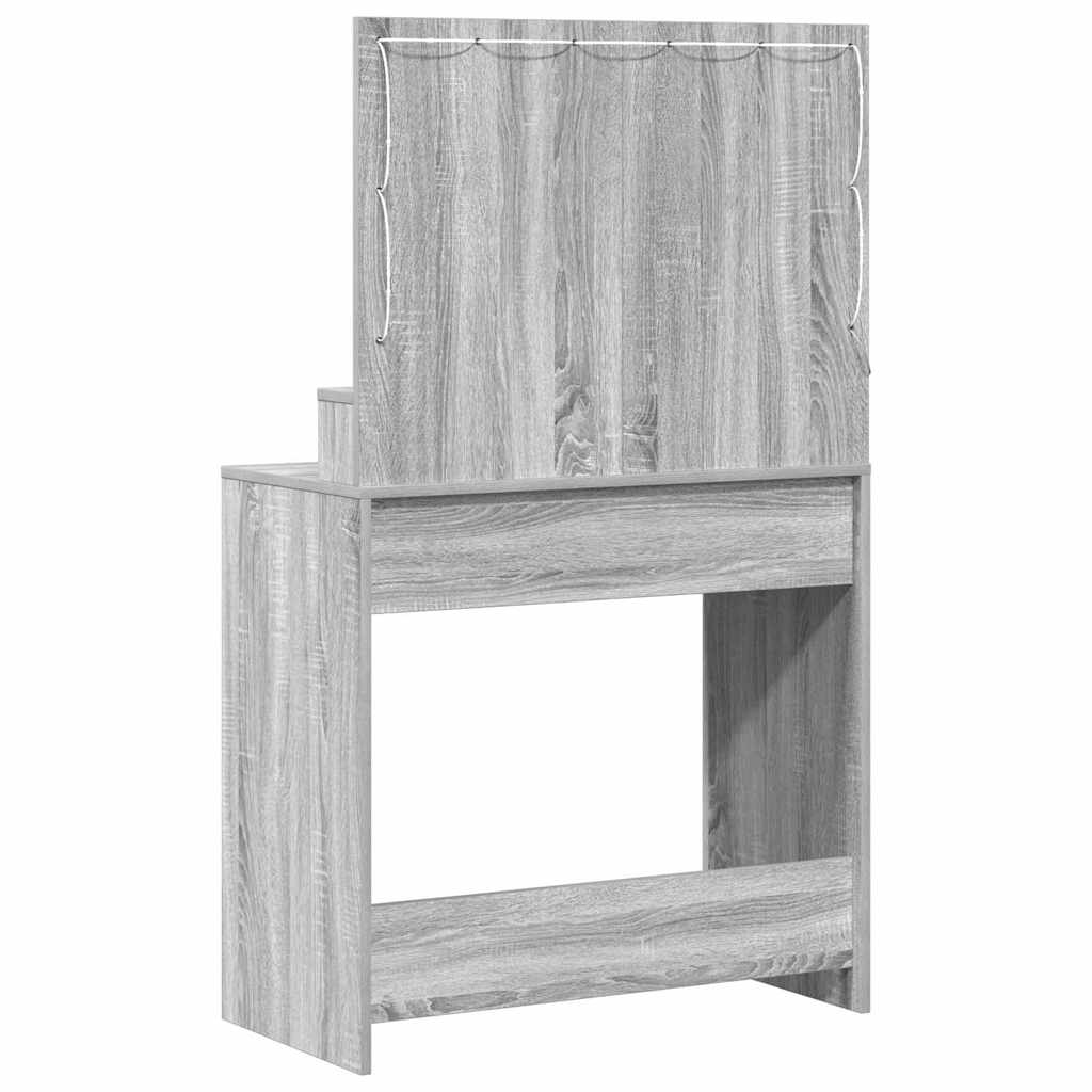 vidaXL Τραπέζι περιποίησης Γκρίζο Σονομα 78,5 x 41 x 135 εκ