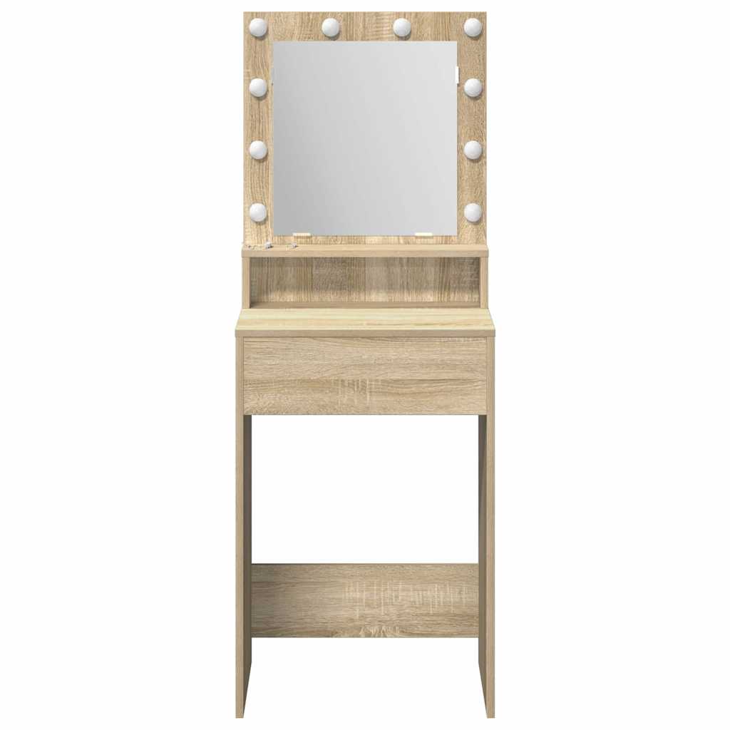 vidaXL Τραπέζι περιποίησης Δρύς Sonoma 50 x 41 x 135 εκ