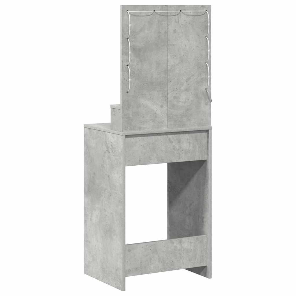 vidaXL Τραπέζι περιποίησης Σκυρόδεμα Γκρι 50 x 41 x 135 εκ