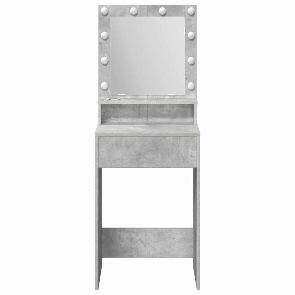 vidaXL Τραπέζι περιποίησης Σκυρόδεμα Γκρι 50 x 41 x 135 εκ