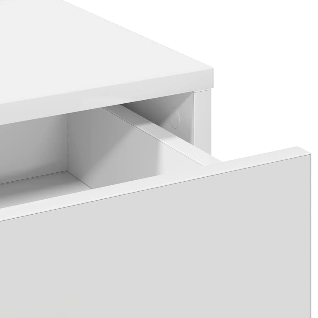 vidaXL Κομμό Υπνοδωματίου Λευκό 50 x 41 x 140 εκ. Επεξεργασμένο ξύλο