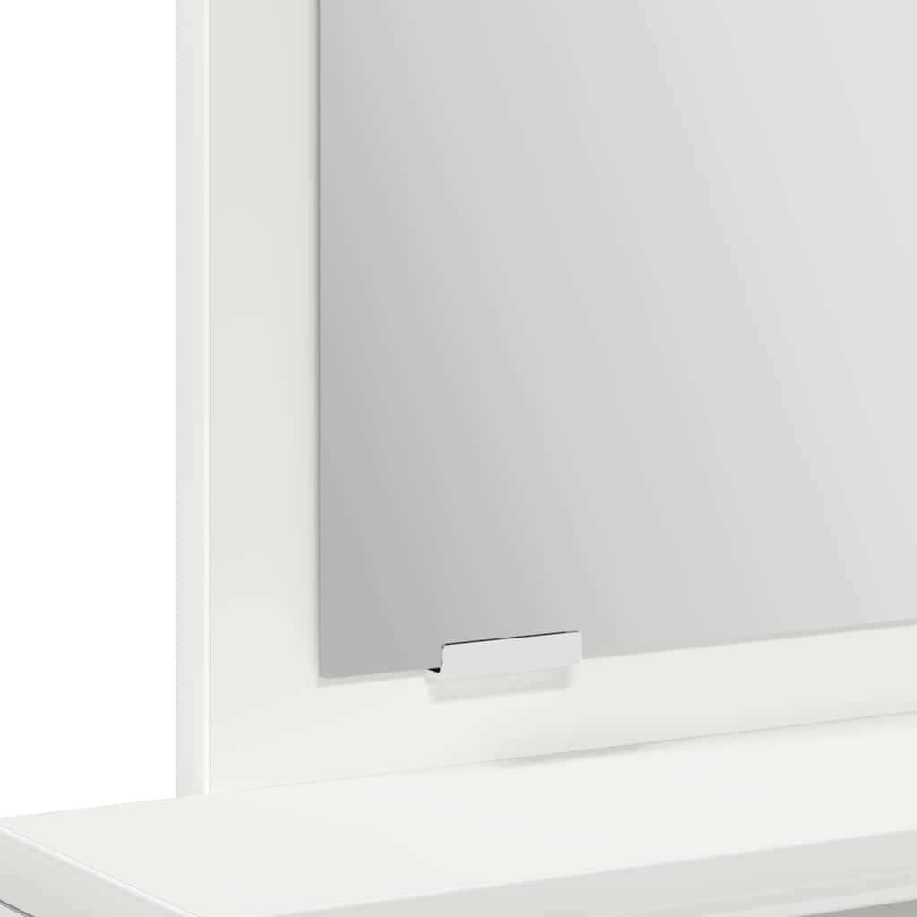 vidaXL Τραπέζι περιποίησης Λευκό 50 x 41 x 140 εκ. Επεξεργασμένο Ξύλο