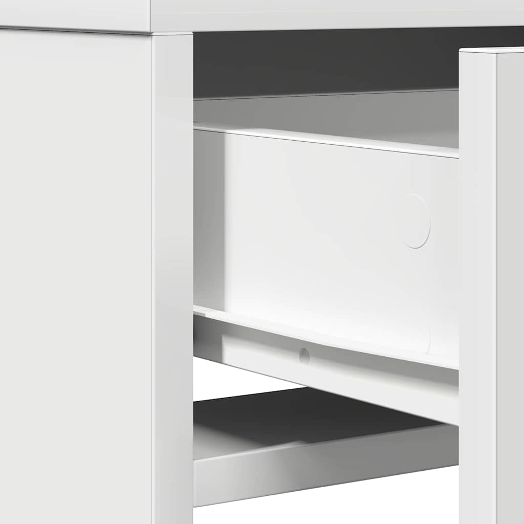vidaXL Κομμό Υπνοδωματίου Λευκό 50 x 41 x 140 εκ. Επεξεργασμένο ξύλο