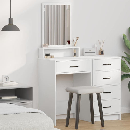 vidaXL Κομμό Υπνοδωματίου Λευκό 50 x 41 x 140 εκ. Επεξεργασμένο ξύλο
