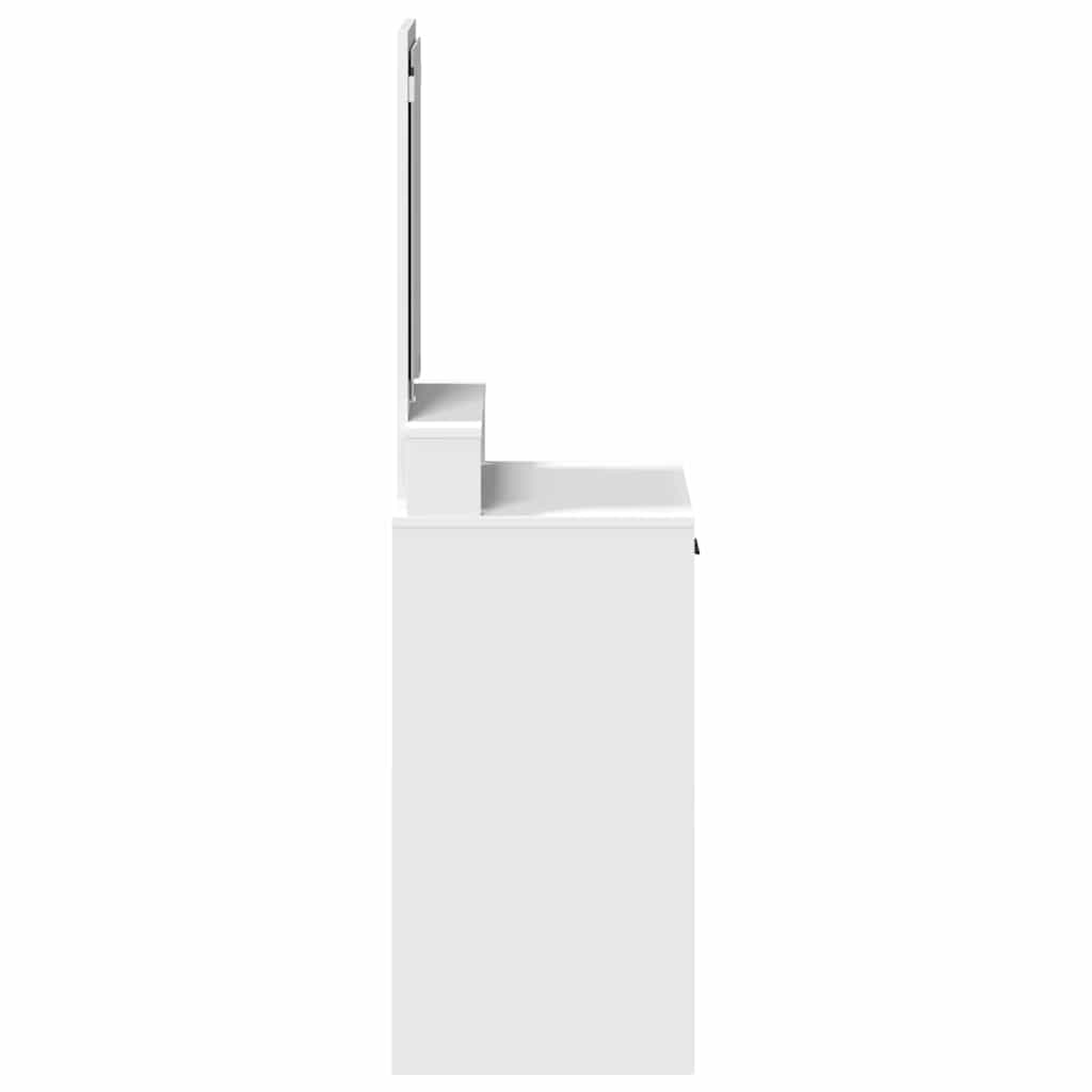 vidaXL Τραπέζι περιποίησης Λευκό 50 x 41 x 140 εκ. Επεξεργασμένο Ξύλο